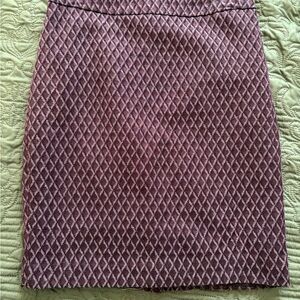 Loft Diamond Pattern Pencil Skirt